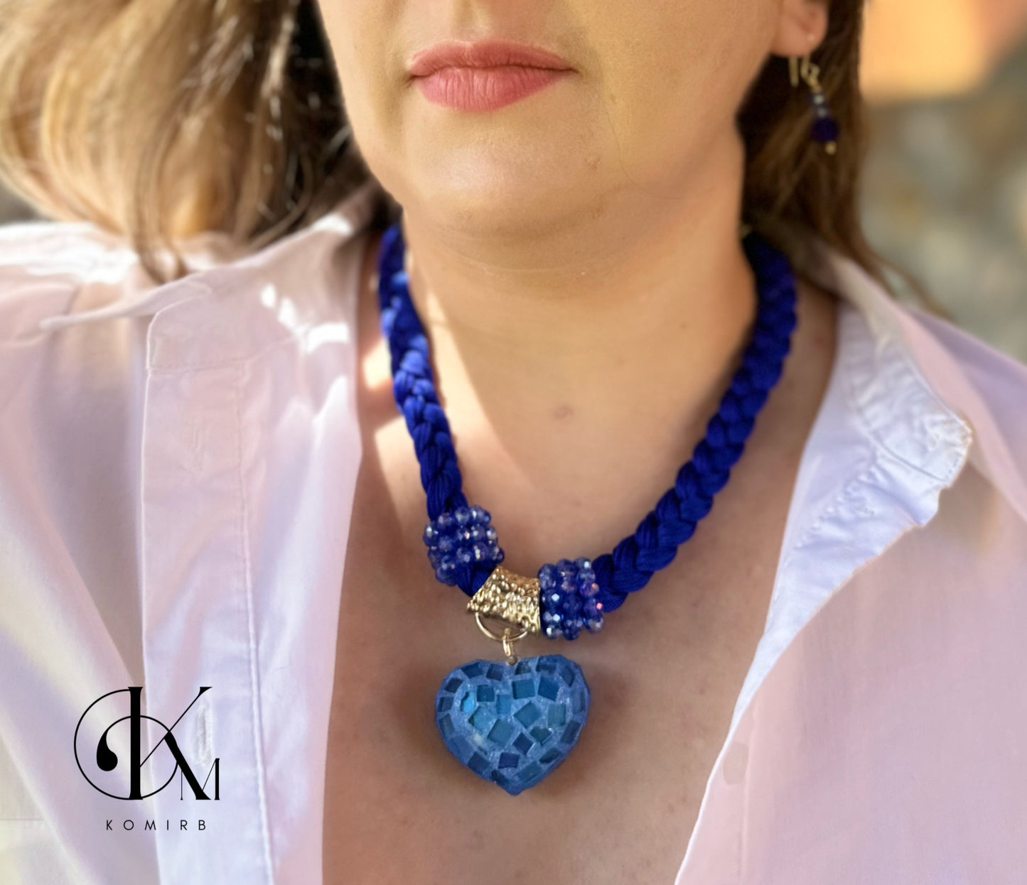 Necklace- Blue Heart