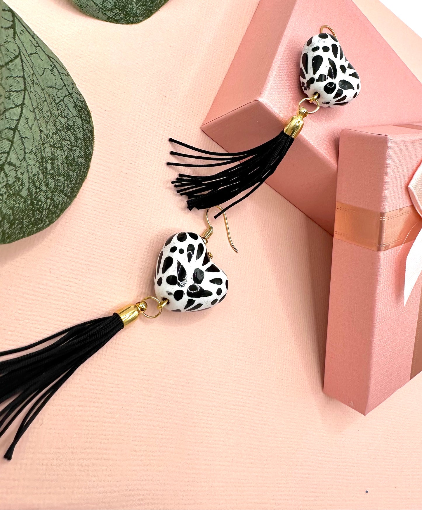 Earrings-Black Talavera