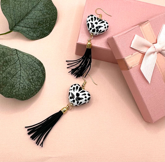 Earrings-Black Talavera