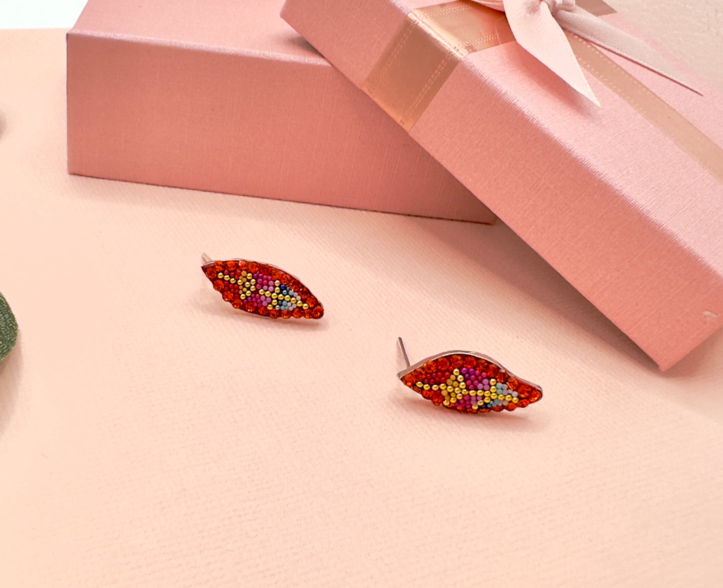 Earrings- Red Seed