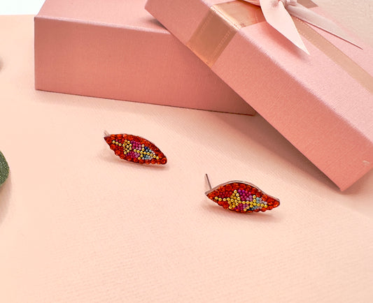 Earrings- Red Seed