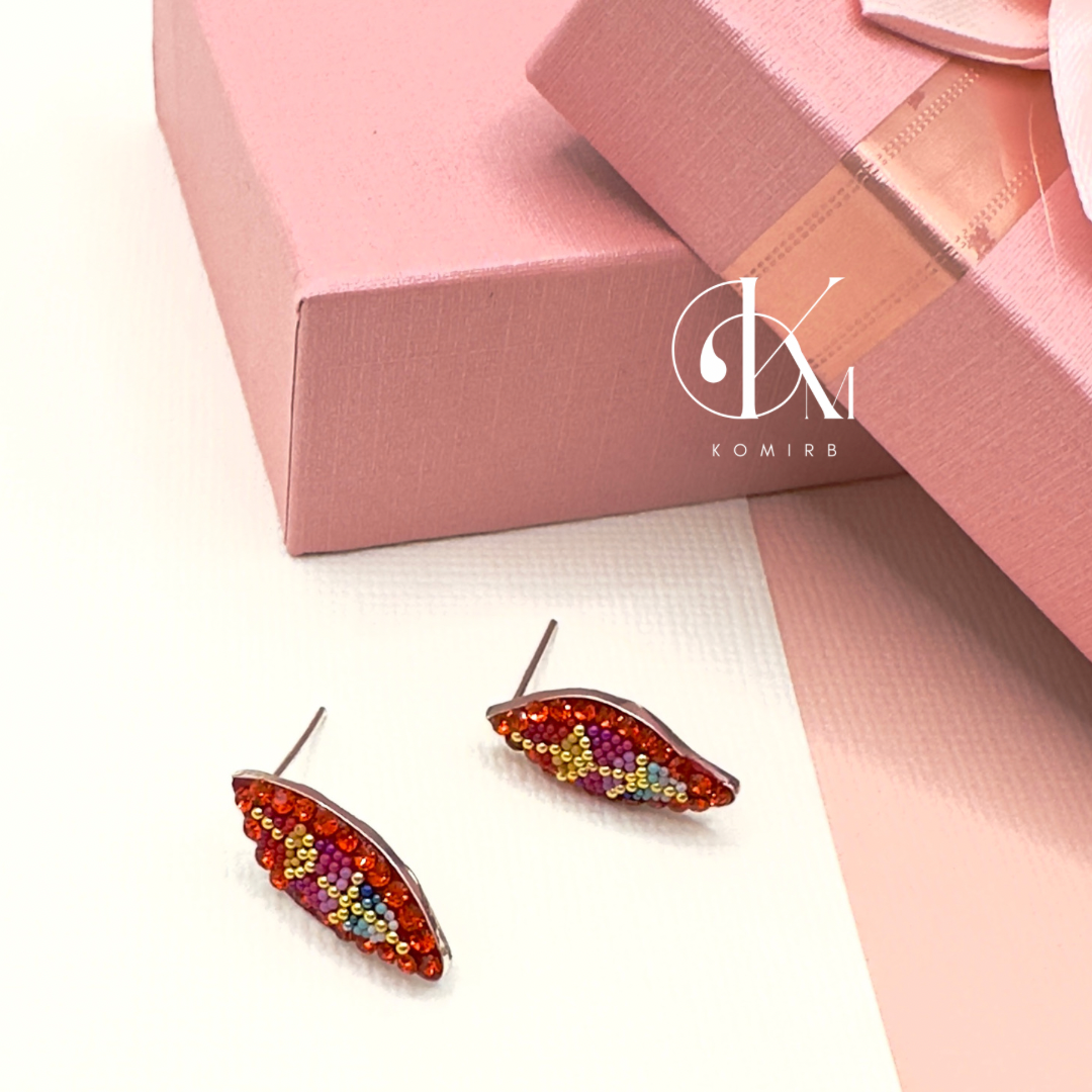 Earrings- Red Seed