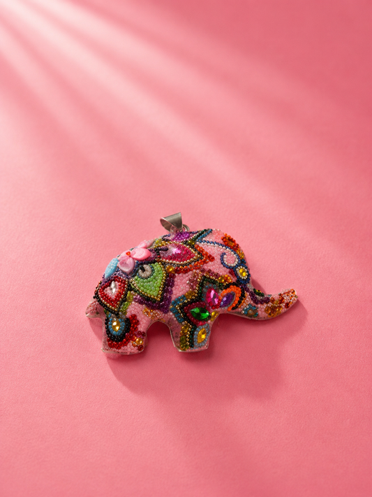 Pendant- Pink Elephant