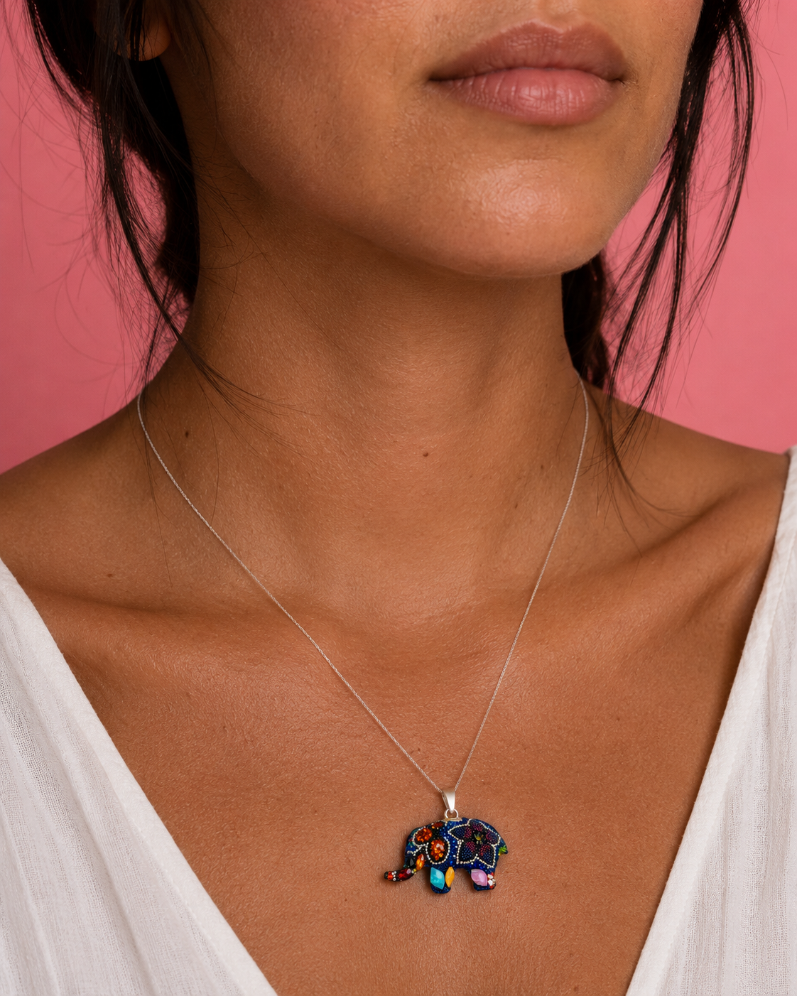 Pendant-  Blue Elephant