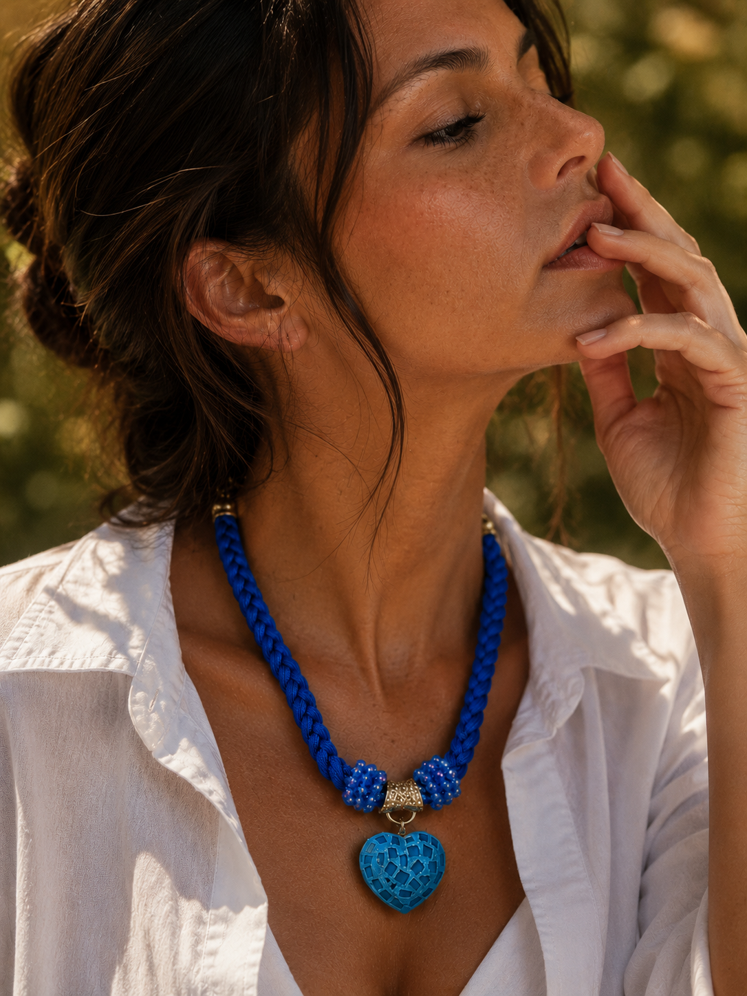 Necklace- Blue Heart